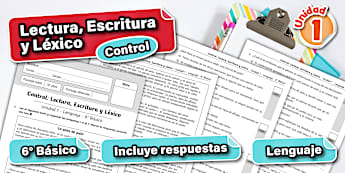 Control | Textos Narrativos | 6° | Unidad 1 | Lenguaje