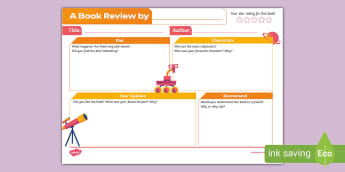 Space Themed Book Review Sheet - australia, space, book review