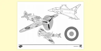 Air Force Colouring | Twinkl