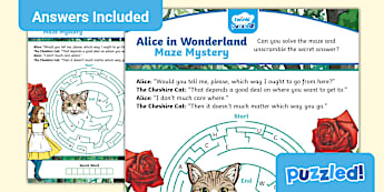 Alice in Wonderland Maze Mystery | Twinkl Puzzled