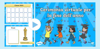 Cerimonia virtuale per la fine dell'anno scolastico