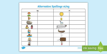 oi and oy words worksheet literacy grapheme resource