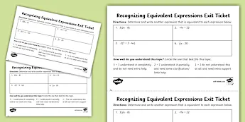 Equivalent Expressions Activities | twinkl.com
