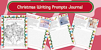 Christmas Writing Prompts Journal Intermediate