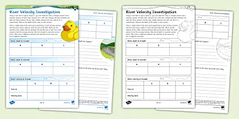 River Fieldwork Worksheet.pdf Geography Fieldwork Resources | twinkl.co.uk
