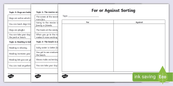 Language Sorting Activity • Twinkl.com.au