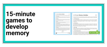 15 minute games to develop memory