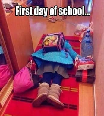 first day of school memes