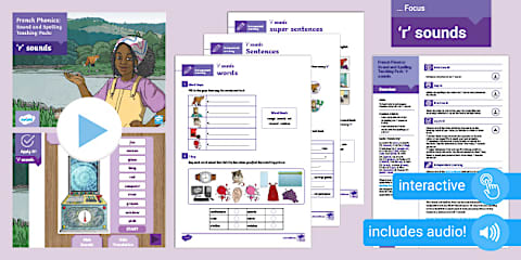 French Phonics: Sound and Spelling Teaching Pack 'v' Sounds