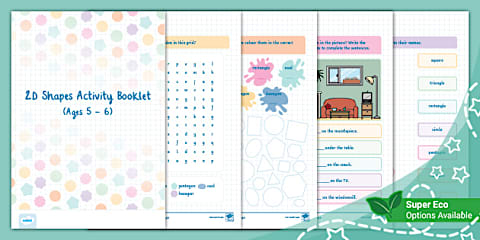 Maths Geometry Activity Booklet (Ages 5 - 6)