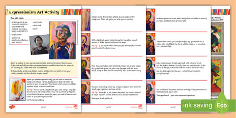 KS2 Expressionism in Art Information PowerPoint
