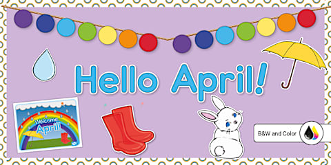 Hopping Into Spring! Bulletin Board Banner