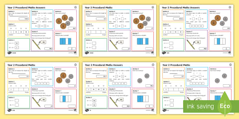 Procedural Year 2 Mat 3 Maths Activity Mats
