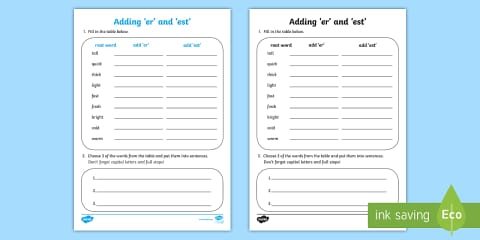 Spelling: Adding '-er' and '-est' to Adjectives Ending in 'y'