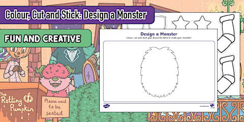 Design an Aircraft Colour, Cut and Stick Worksheet