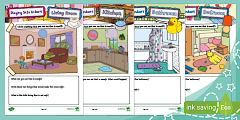 Keeping Safe Hazards in the Home Picture Pack