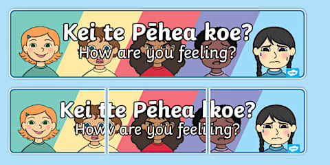 Emotions and Expressions Display Posters Te Reo Maori Translation