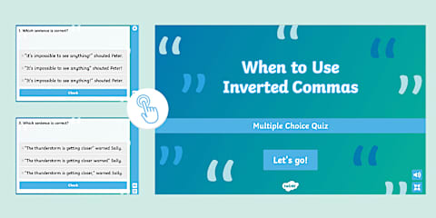 Transfer Mini-Test: Speech Punctuation Interactive