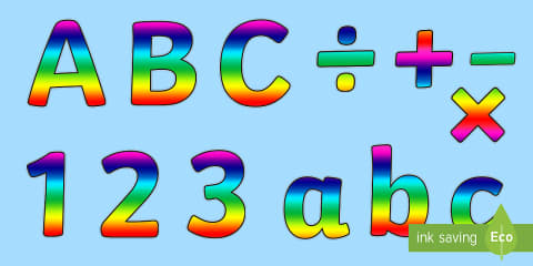 Semantics Lettering Colorful Semantics Display Lettering