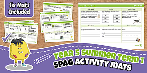Year 4 Summer Term 1 SPaG Activity Mats