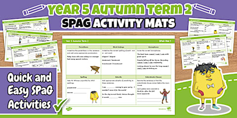 Year 5 Summer Term 2 SPaG Activity Mats