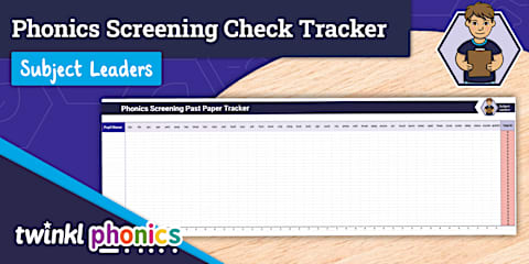 Twinkl Phonics Subject Leaders: Intervention Tracker
