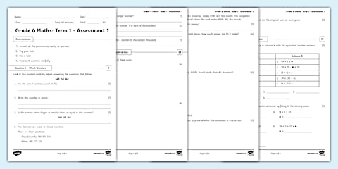 Grade 6 Maths - Term 3 - Assessment 1 (CAPS Aligned)