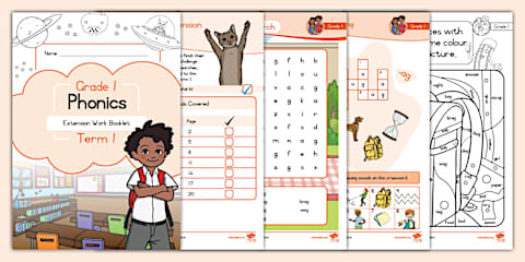 Grade 1 Term 4 Phonics Spelling Trace and Write Booklet
