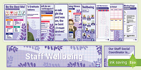 Staff Wellbeing Looking Out for Each Other's Wellbeing Display Poster