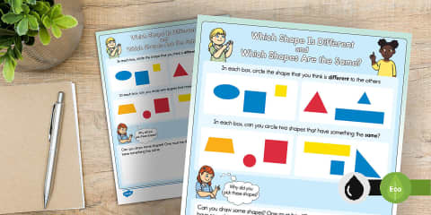 Sort Shapes and Describe the Sorting Rule Activity