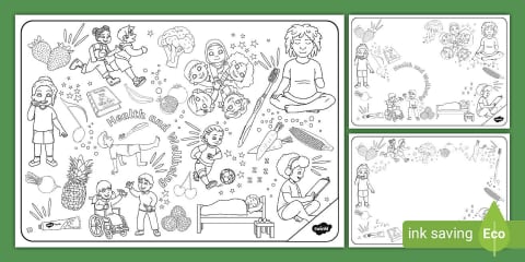 Let's Doodle About Being Kind Colouring Pages