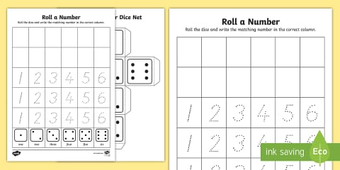 Number and Not Number Sorting Worksheet