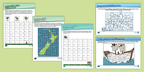 Bus Stop Method Long Division Worksheet