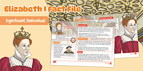 England Fact File Examples Queen Elizabeth I of England Fact File Template