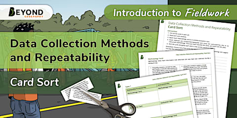 Geography Fieldwork: Sampling Techniques Matching Cards Activity