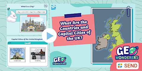 Geo Wonderers SEND KS1 The United Kingdom Pre-Teaching PowerPoint Lesson 1