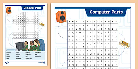 Computer Input and Output Devices Word Search