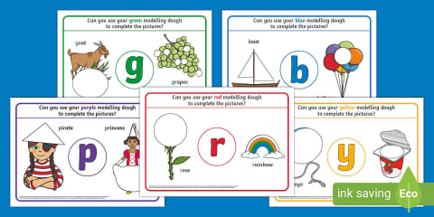 Harvest and Farm Phase 2 Phonics Modelling Dough Mats