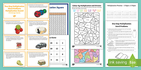 KS2 Two Step Multiplication Word Problems Multiplication First Maths ...