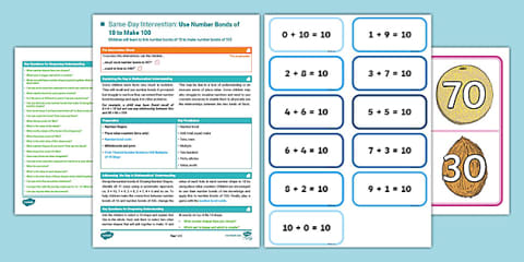 Year 2 Maths Same-Day Intervention Plan: Partitioning and Recombining ...