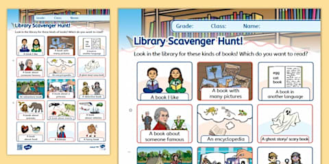 Magical Reading - Library Scavenger Hunt