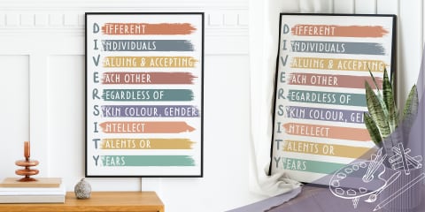 Diversity Display Lettering Diversity Display Lettering