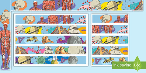 Science Type Borders Science Display Borders