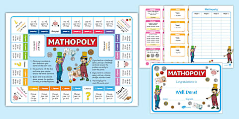Maths & Money: Pocket Money Board Game - 5 Times Table Facts [Year 2]