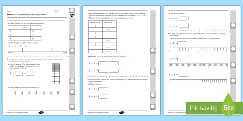 Grade 5 Maths Reasoning Test
