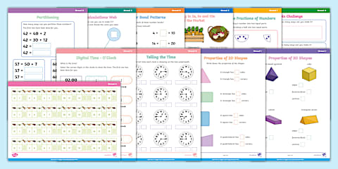 Interactive PDF: Pre-Key Stage Standards Maths Activities - Standard 3
