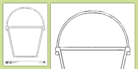 Bucket of Kindness and Heart Cut-Outs