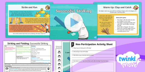 Twinkl Move PE - Year 3 Striking and Fielding: Fundamentals Unit Pack