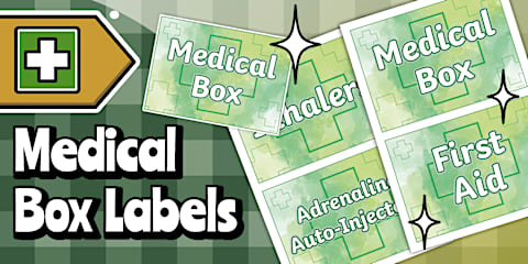 Pupil Medical Information Editable Posters