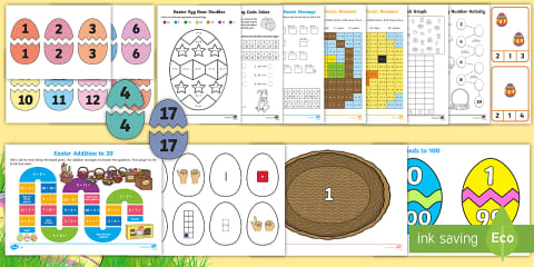 Easter-Themed Stage 2/3 Maths Activity Booklet